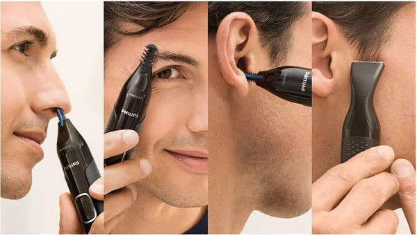 Philips Series 5000 Nose Hair Trimmer, Nose, Ear and Eyebrow Trimmer with Detail Trimmer Attachment
