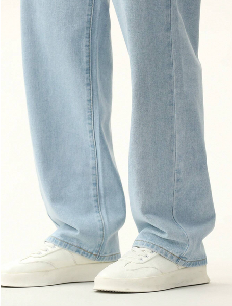 Manfinity Hypemode Men Washed Straight Leg Jeans