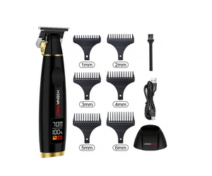 Professional Hair Clipper Kit with Adjustable Taper Lever and LCD Display