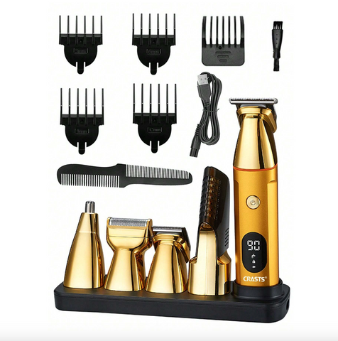 5-in-1 Gold Trimmer Set – For Perfect Styling from Head to Toe