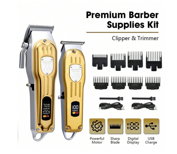 ProTrim Silver Edition – Professional Hair Cutting Set for Men